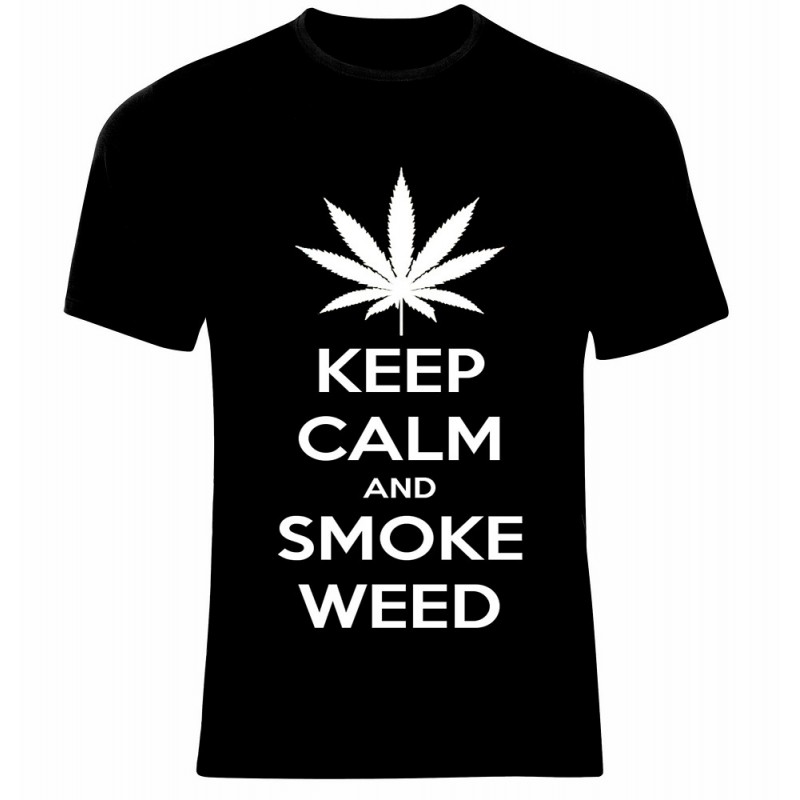 Тениска Weed Keep Calm and Smoke - 500008